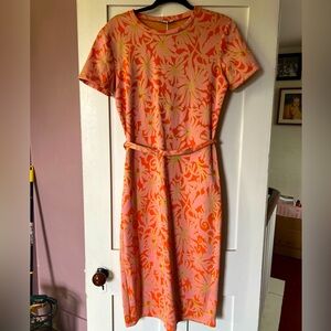 Zara Women’s floral belted shift dress